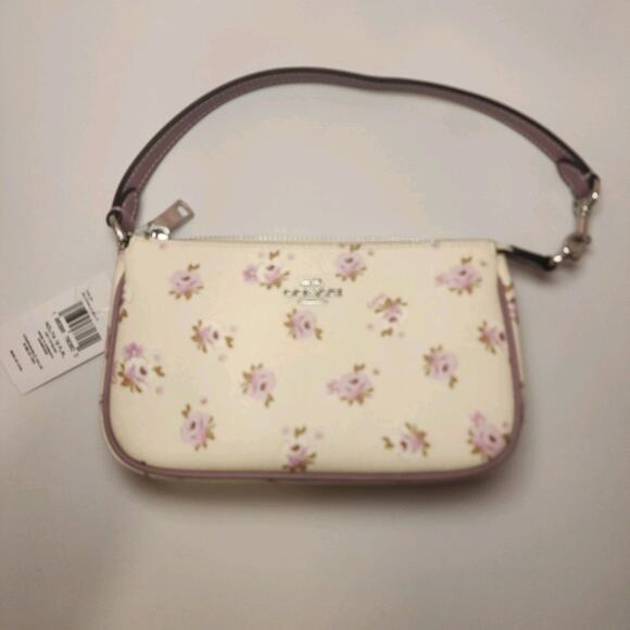 NWT Coach CAL24 Nolita 19 Chalkl Mu Floral P Signature Canvas Shoulder Bag - Picture 2 of 8